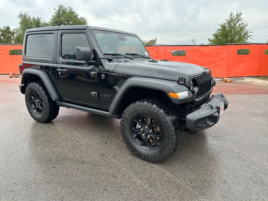Black Clearcoat 2025 Jeep Wrangler Willys 2-Door 4WD SUV / Crossover Four-Wheel Drive 8-Speed Automatic