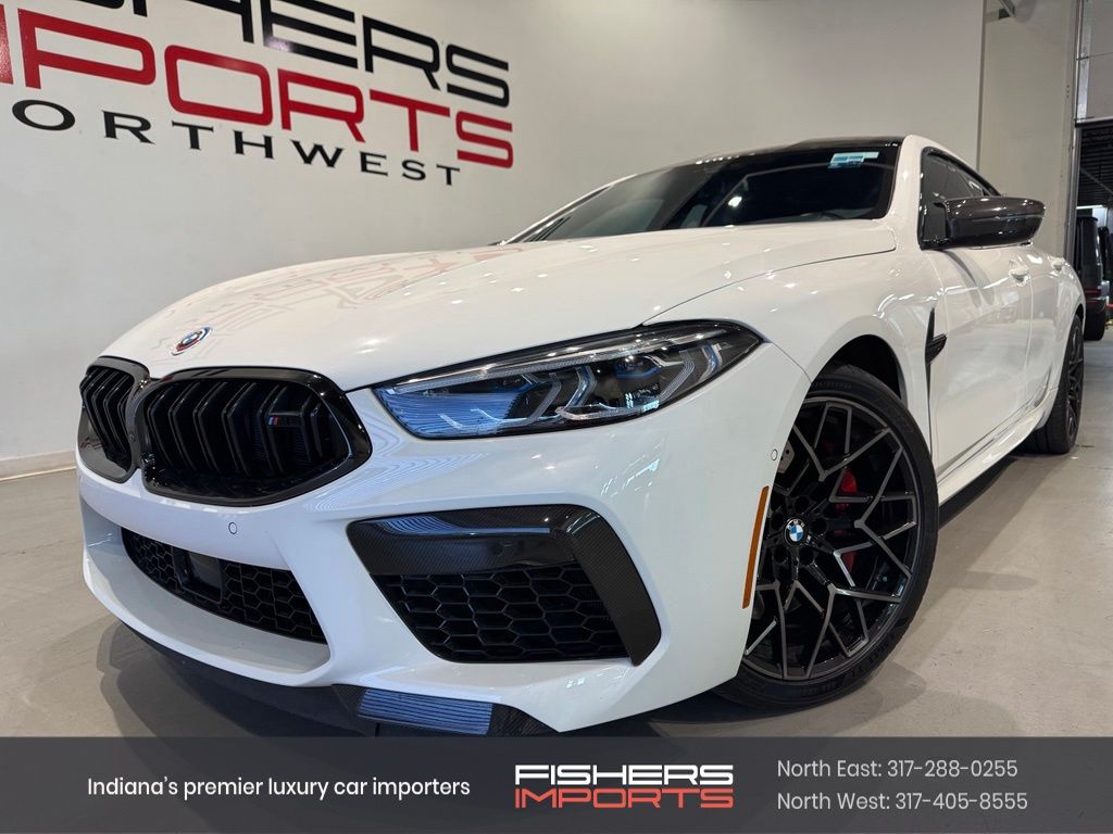 Alpine White 2022 BMW M8 Sedan All-Wheel Drive 8-Speed Automatic
