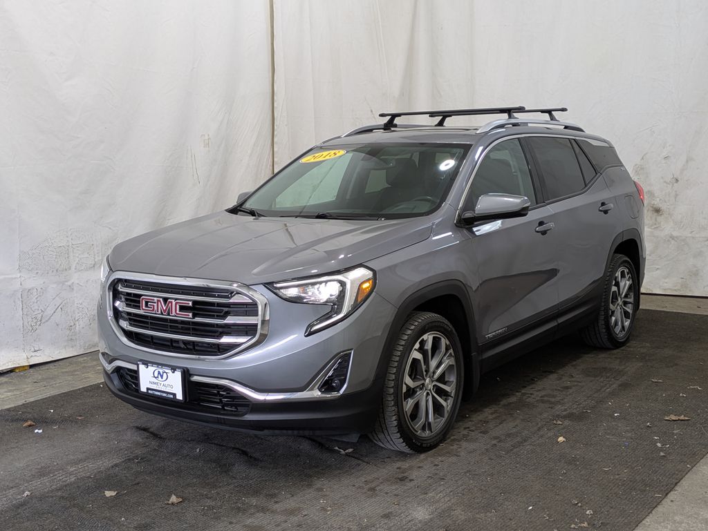 Gray (Satin Steel Metallic) 2018 GMC Terrain SLT AWD SUV / Crossover Four-Wheel Drive 9-Speed Automatic