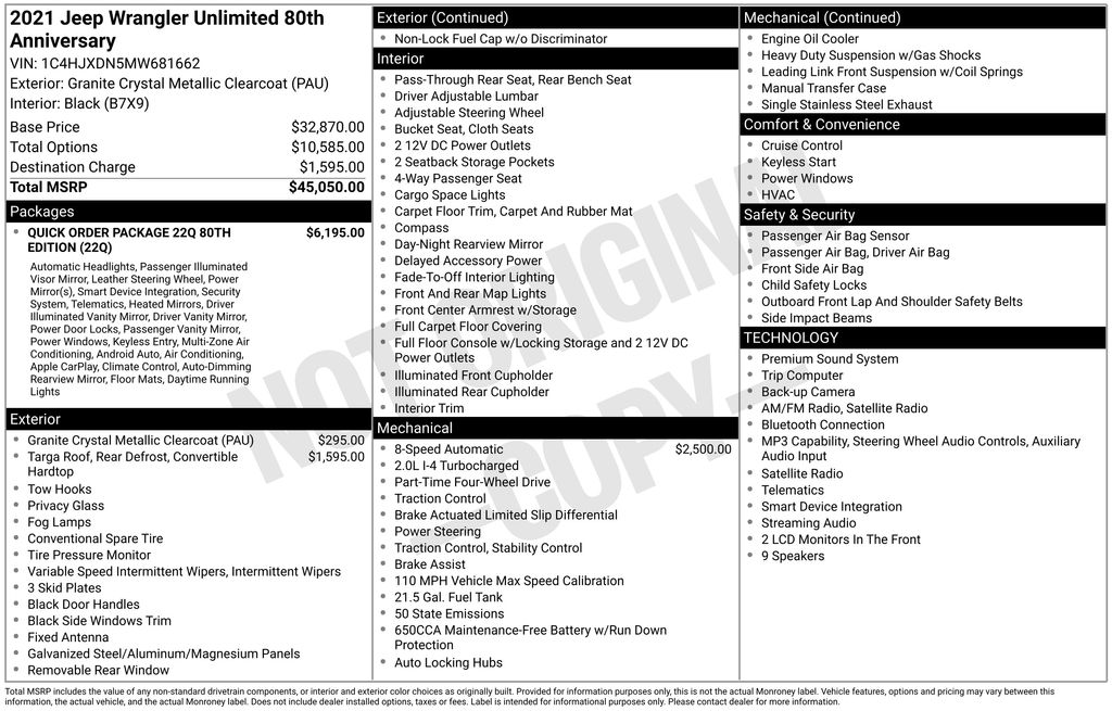 Used 2021 Gray Jeep Unlimited Sport S image 5