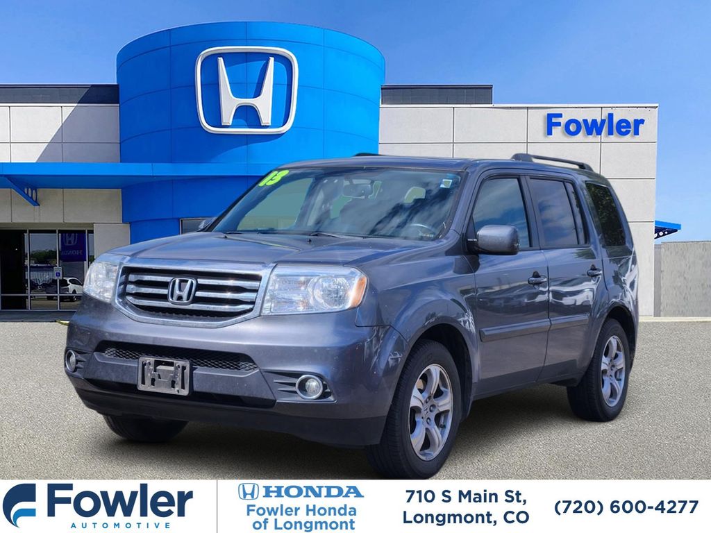 Gray 2013 Honda Pilot SUV / Crossover Four-Wheel Drive 5-Speed Automatic