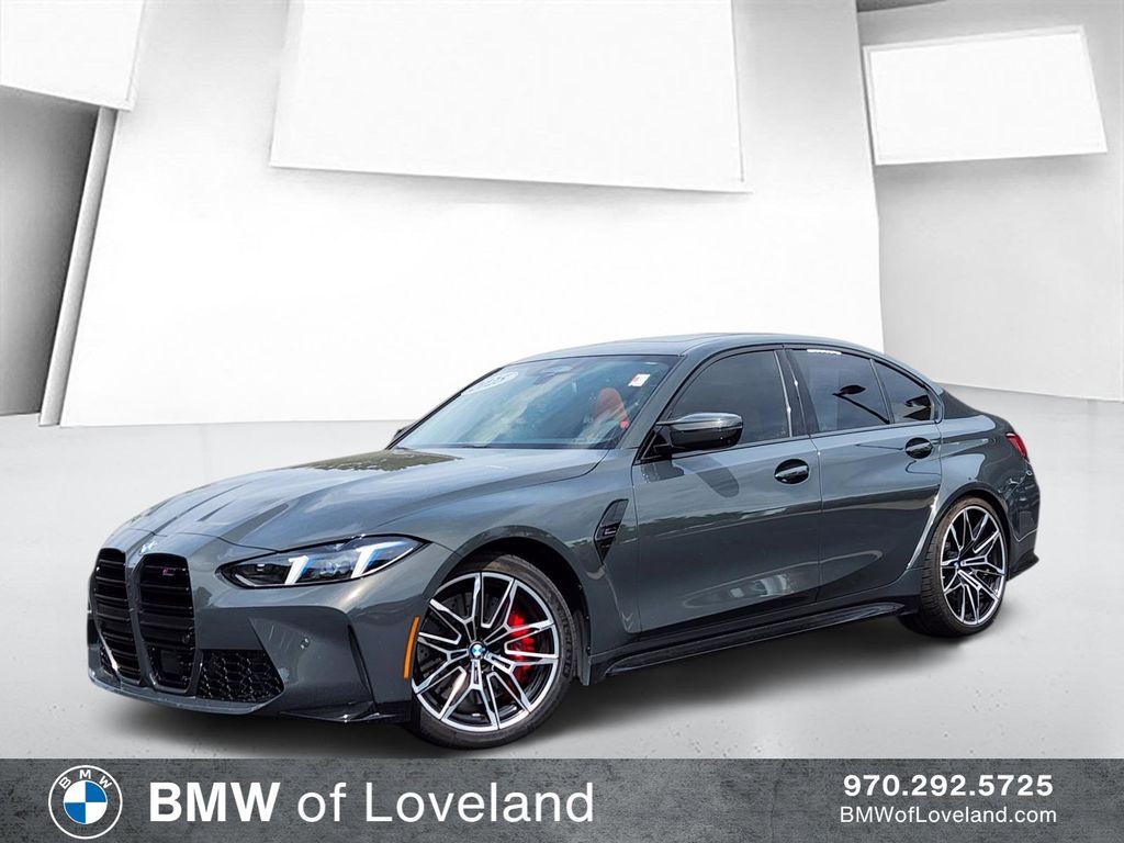 Gray (Dravit Grey Metallic) 2025 BMW M3 Competition xDrive Sedan All-Wheel Drive 8-Speed Automatic