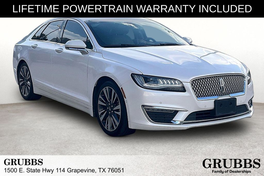 White Platinum Clearcoat Metallic 2019 Lincoln MKZ Hybrid Sedan Front-Wheel Drive Continuously Variable Transmission