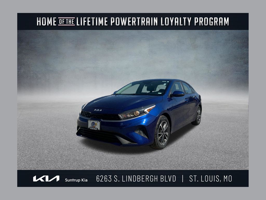 Deep Sea Blue 2023 Kia Forte Sedan Front-Wheel Drive Continuously Variable Transmission