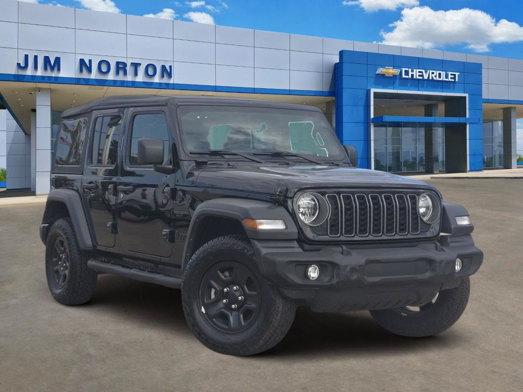 Black Clearcoat 2025 Jeep Wrangler SUV / Crossover Four-Wheel Drive 8-Speed Automatic