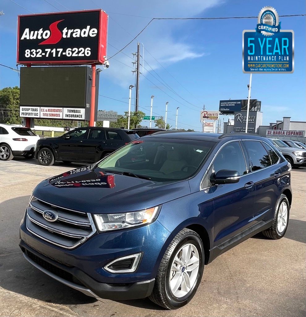 Blue 2017 Ford Edge SUV / Crossover Front-Wheel Drive 6-Speed Automatic