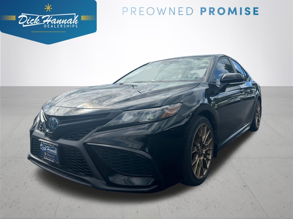 Midnight Black Metallic 2024 Toyota Camry Hybrid Sedan Front-Wheel Drive Continuously Variable Transmission