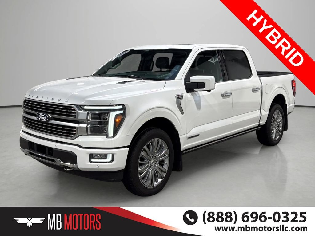 White 2024 Ford F-150 Pickup Truck Four-Wheel Drive Automatic