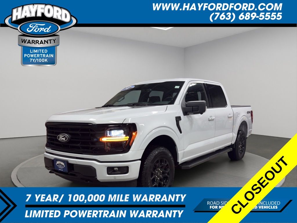 Space White Metallic 2025 Ford F-150 XLT SuperCrew 4WD Pickup Truck Four-Wheel Drive Automatic