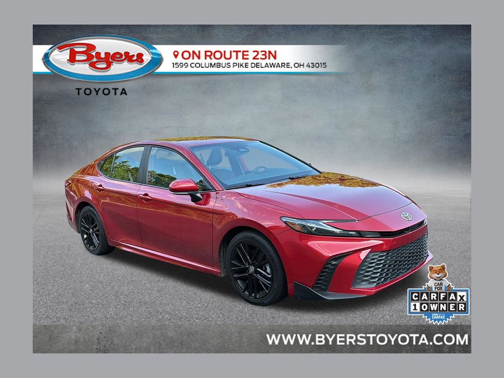 Supersonic Red 2025 Toyota Camry Sedan Front-Wheel Drive Continuously Variable Transmission