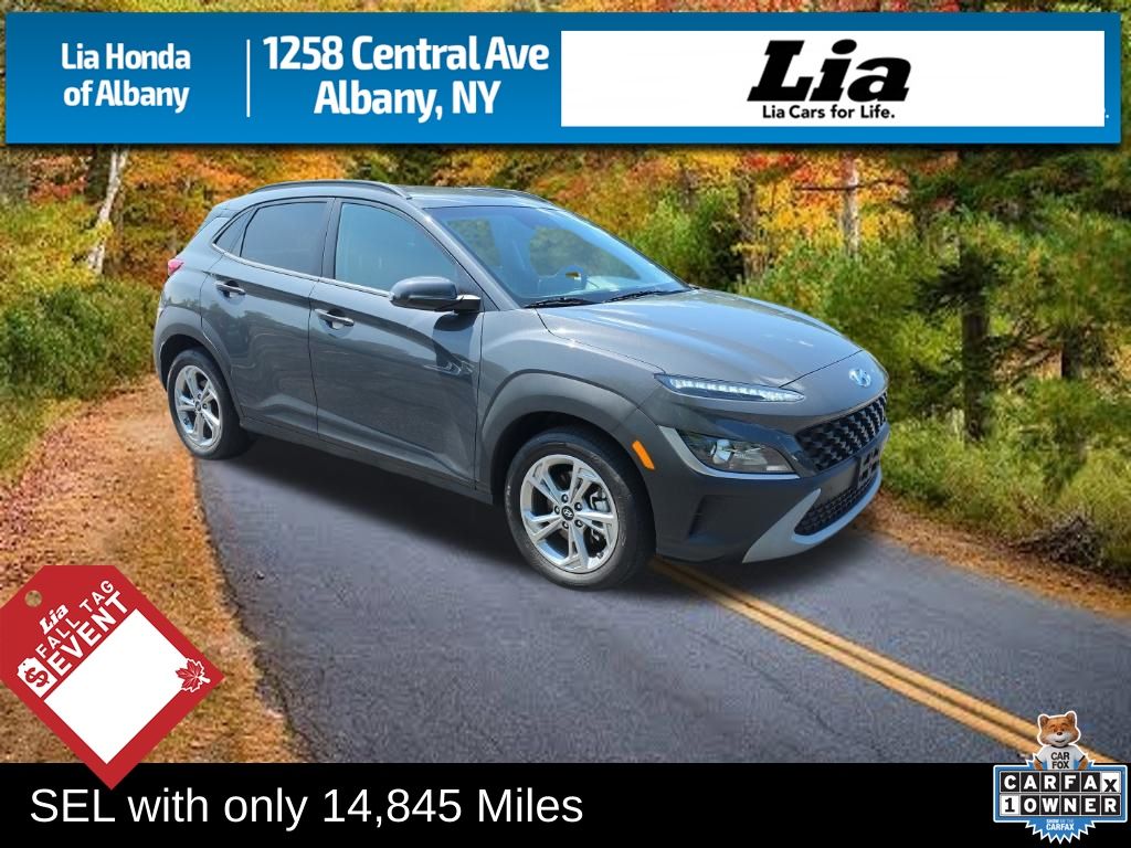Ecotronic Gray 2023 Hyundai Kona SUV / Crossover All-Wheel Drive Continuously Variable Transmission