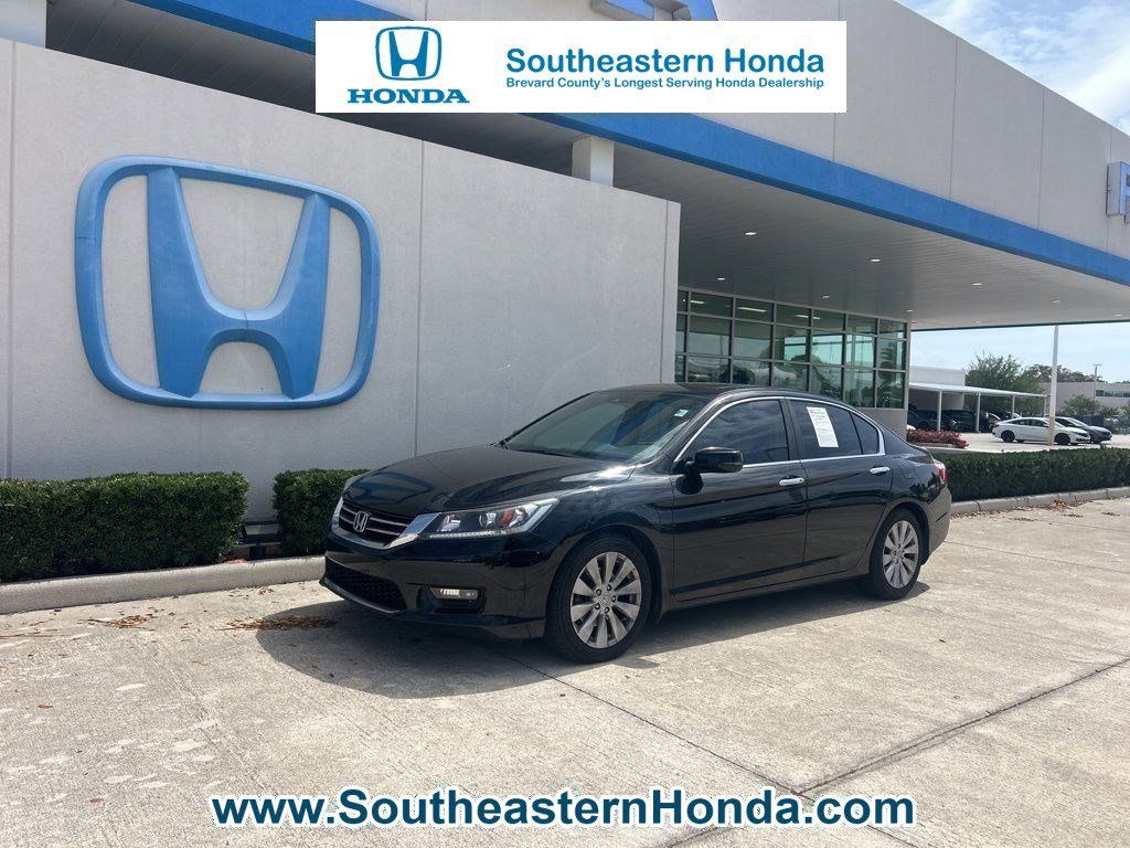 Black 2014 Honda Accord EX-L Sedan Front-Wheel Drive Continuously Variable Transmission