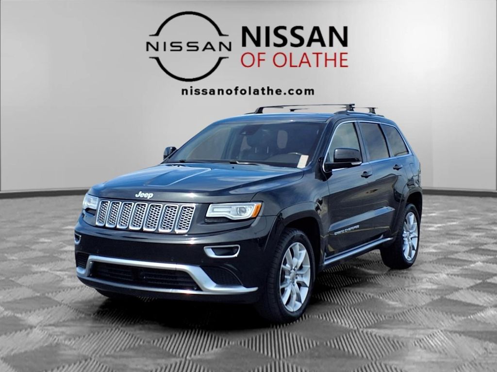 Brilliant Black Crystal Pearlcoat 2015 Jeep Grand Cherokee Summit 4WD SUV / Crossover Four-Wheel Drive 8-Speed Automatic