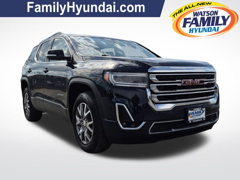 Midnight Blue Metallic 2021 GMC Acadia SUV / Crossover Front-Wheel Drive 9-Speed Automatic