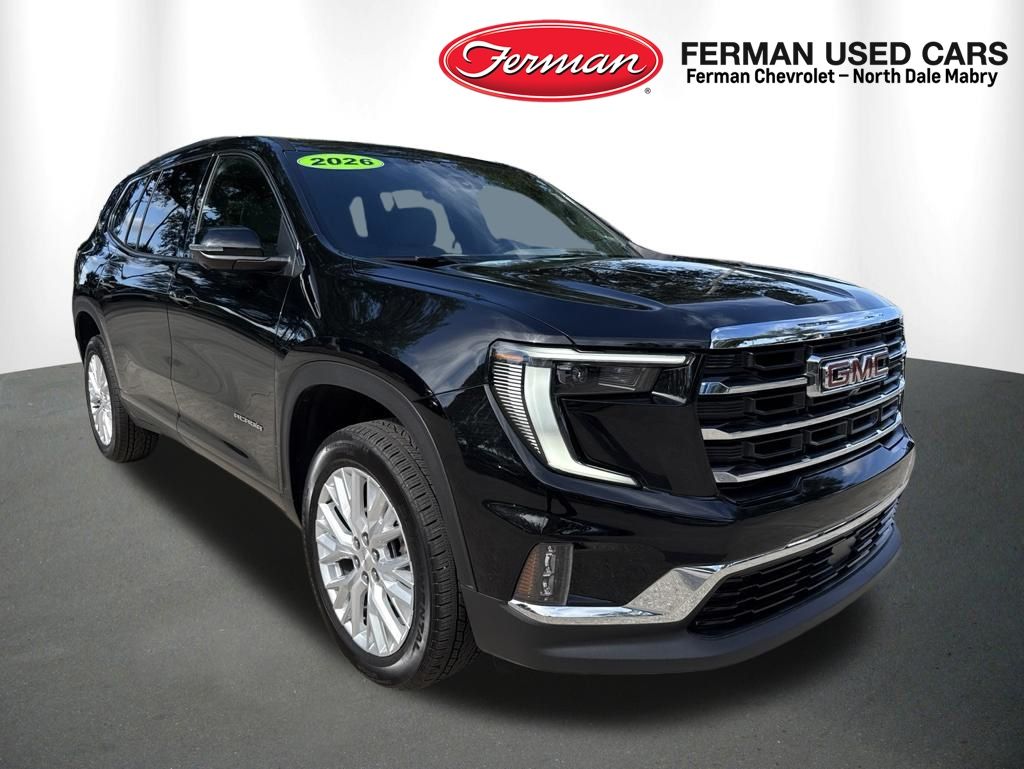 Black (Ebony Twilight Metallic) 2026 GMC Acadia SUV / Crossover Front-Wheel Drive 8-Speed Automatic