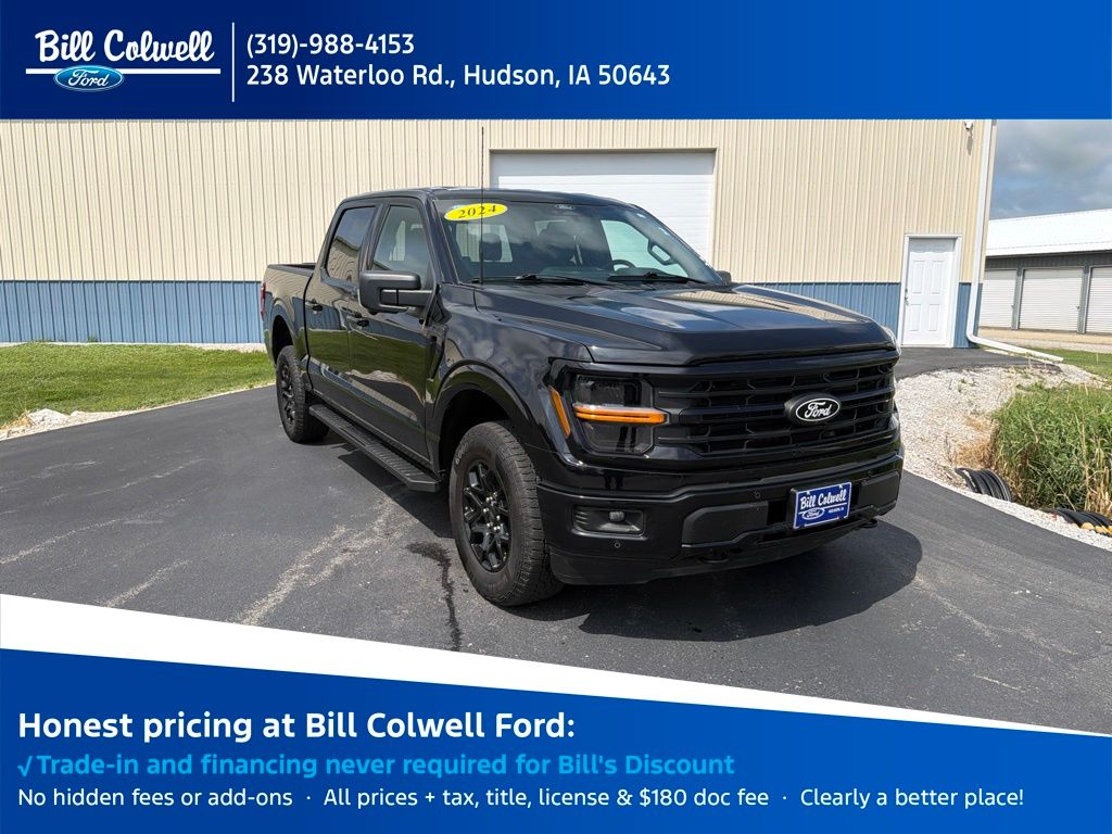 Agate Black Metallic 2024 Ford F-150 Pickup Truck Four-Wheel Drive Automatic