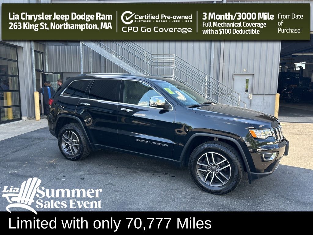 Diamond Black Crystal Pearlcoat 2020 Jeep Grand Cherokee SUV / Crossover Four-Wheel Drive 8-Speed Automatic
