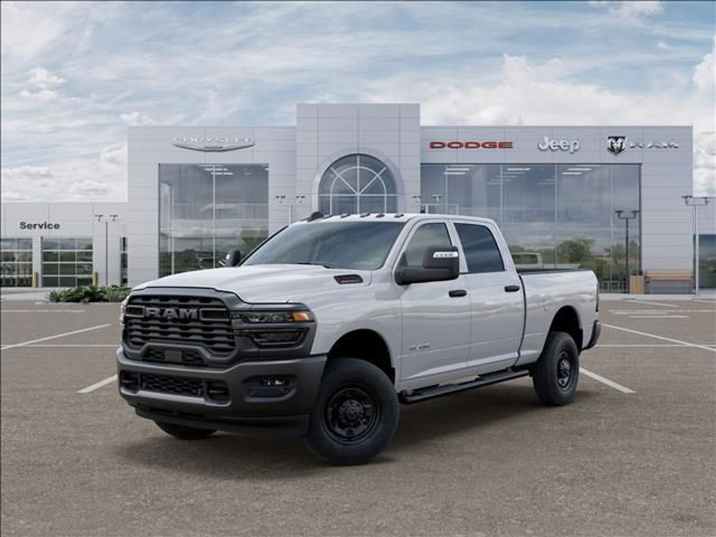 Bright White Clearcoat 2026 RAM 2500 Tradesman Crew Cab 4WD Pickup Truck Four-Wheel Drive 8-Speed Automatic