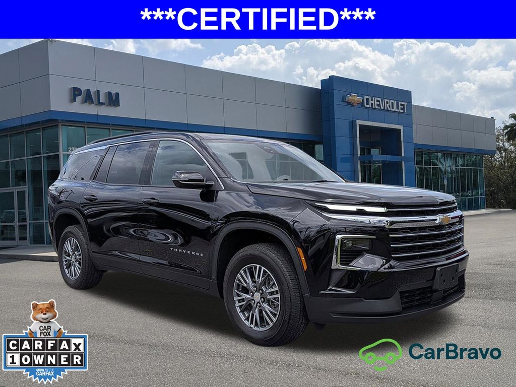 Black Metallic 2024 Chevrolet Traverse SUV / Crossover Front-Wheel Drive 8-Speed Automatic