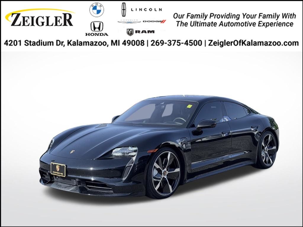 Black 2020 Porsche Taycan Sedan All-Wheel Drive 2-Speed Automatic