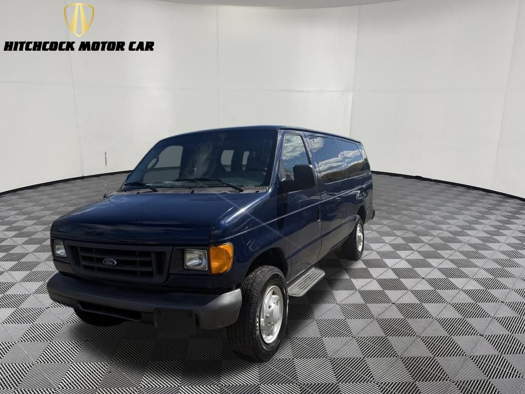 Blue 2007 Ford E-Series 4-Speed Automatic Overdrive