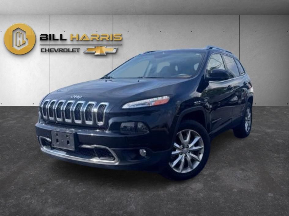 Brilliant Black Crystal Pearlcoat 2016 Jeep Cherokee SUV / Crossover Four-Wheel Drive 9-Speed Automatic