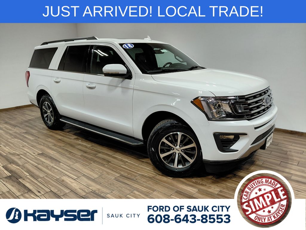 Oxford White 2018 Ford Expedition MAX XLT 4WD SUV / Crossover Four-Wheel Drive Automatic