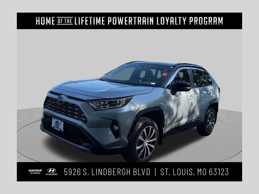 Silver Sky Metallic/Midnight Black Metallic 2021 Toyota RAV4 Hybrid SUV / Crossover All-Wheel Drive Continuously Variable Transmission