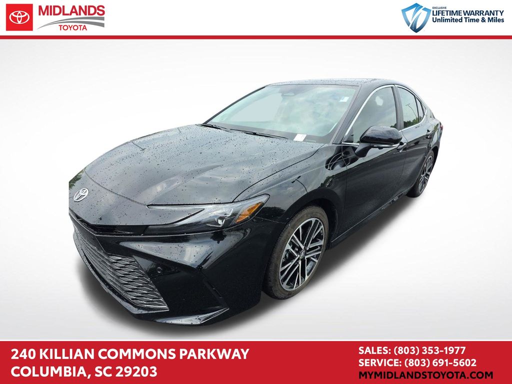 Midnight Black Metallic 2026 Toyota Camry Sedan Front-Wheel Drive Continuously Variable Transmission