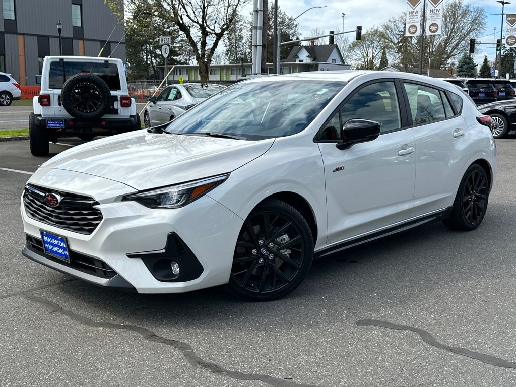 Crystal White Pearl 2024 Subaru Impreza RS AWD Wagon All-Wheel Drive Continuously Variable Transmission