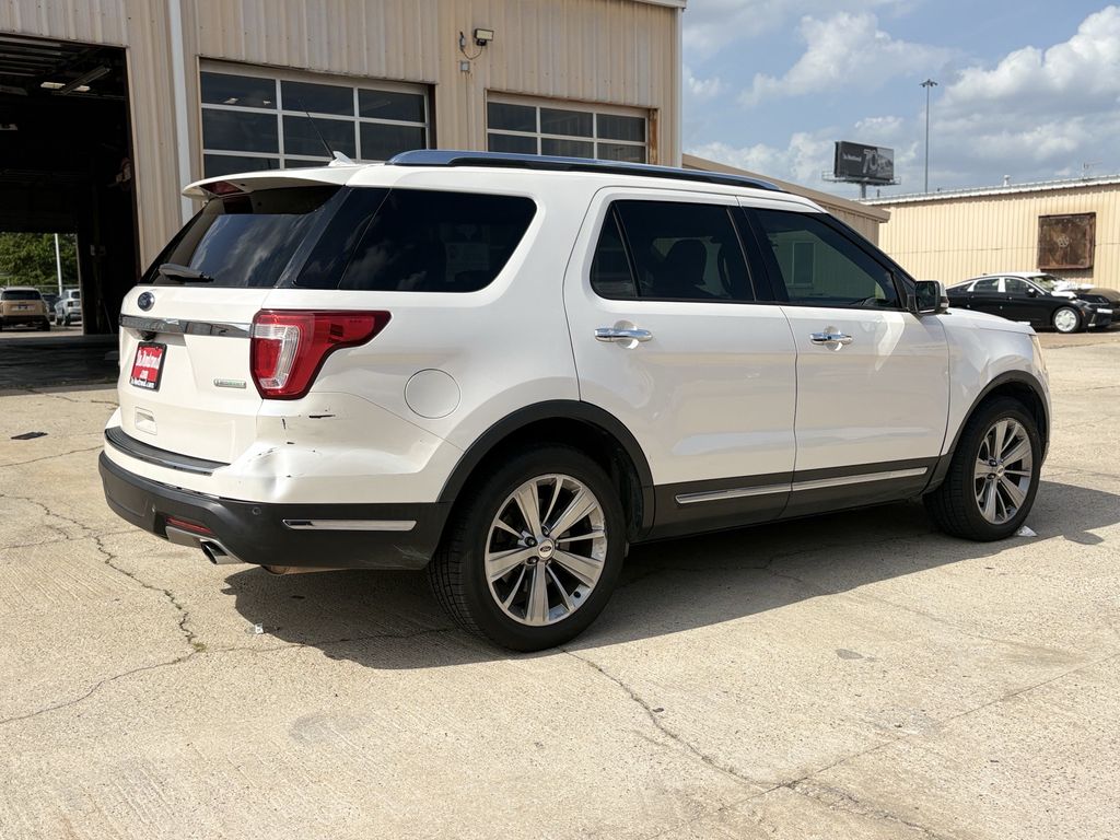 2018 Ford Explorer Limited White at Cook Ford