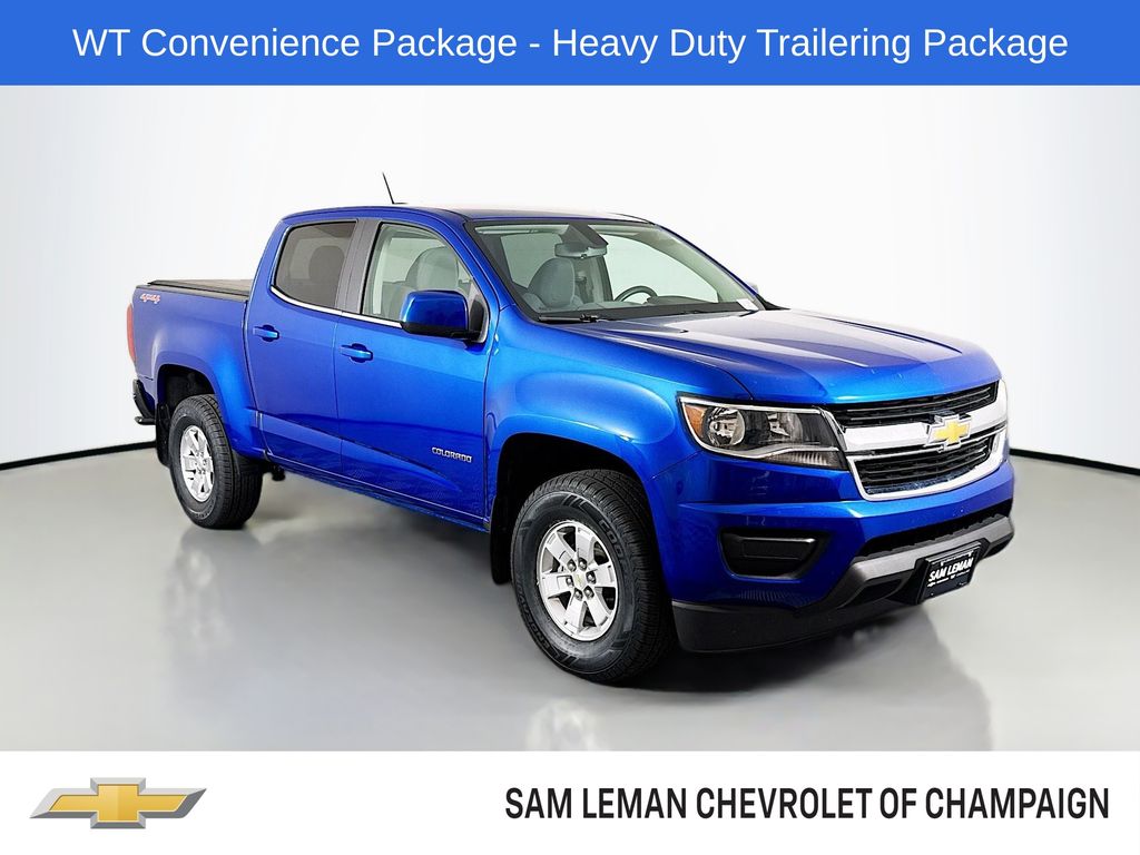 Kinetic Blue Metallic 2019 Chevrolet Colorado Pickup Truck Four-Wheel Drive 8-Speed Automatic