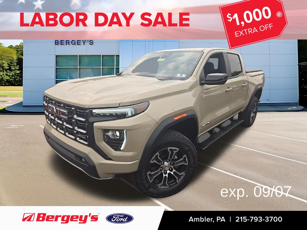 Desert Sand Metallic 2023 GMC Canyon Pickup Truck Four-Wheel Drive 8-Speed Automatic