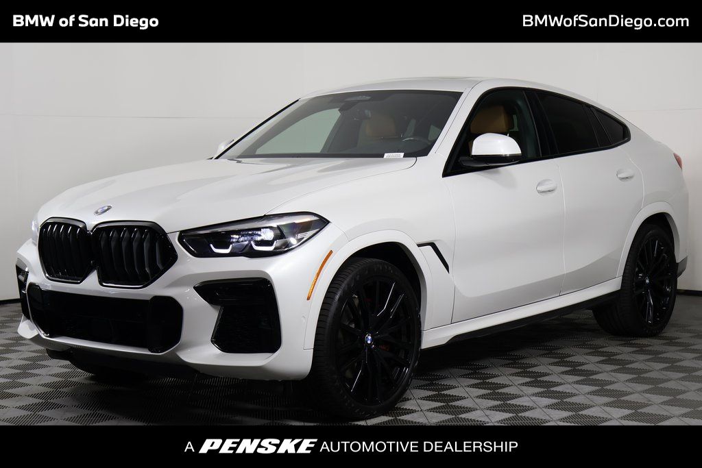 White Metallic 2022 BMW X6 xDrive40i AWD SUV / Crossover All-Wheel Drive 8-Speed Automatic