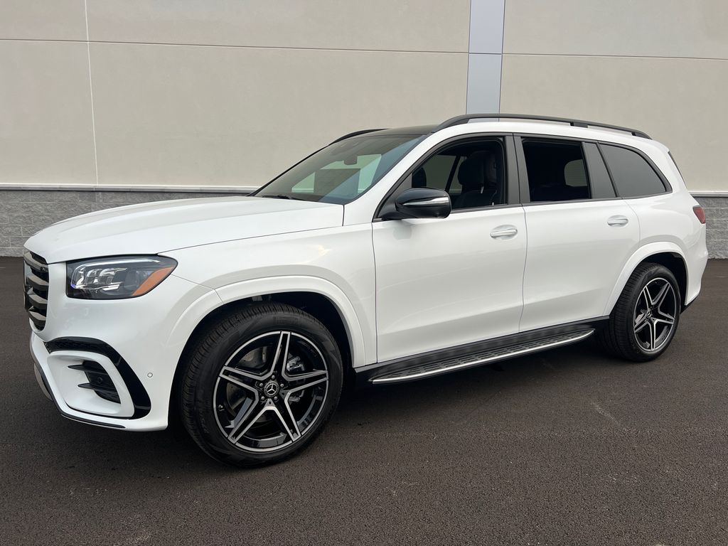 Moonlight White Metallic 2026 Mercedes-Benz GLS SUV / Crossover All-Wheel Drive 9-Speed Automatic