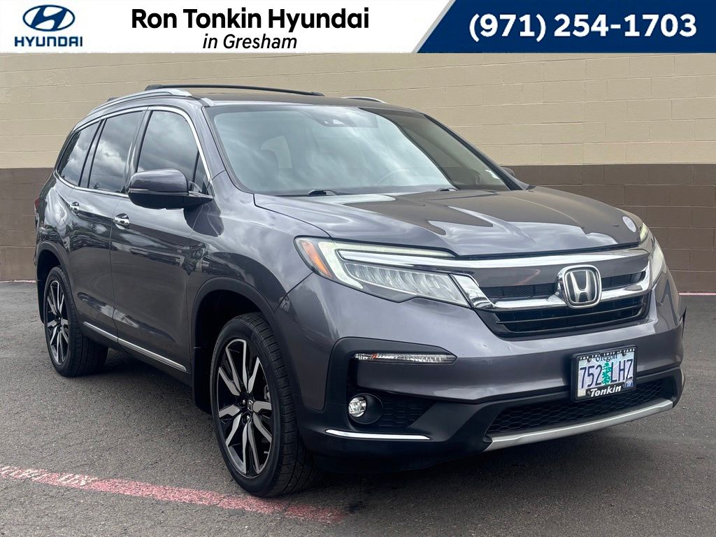 Gray (Modern Steel Metallic) 2019 Honda Pilot SUV / Crossover All-Wheel Drive 9-Speed Automatic