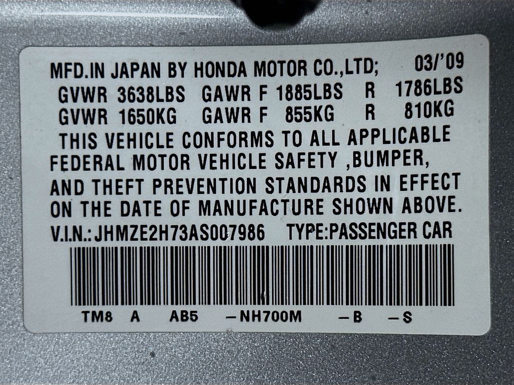 Thumbnail: 2010 Honda Insight - 29