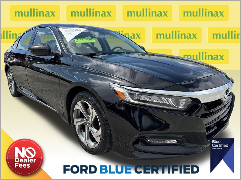 Crystal Black Pearl 2018 Honda Accord Sedan Front-Wheel Drive Continuously Variable Transmission