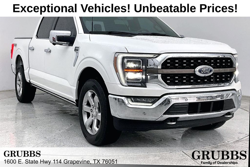 White Metallic 2023 Ford F-150 King Ranch SuperCrew 4WD Pickup Truck Four-Wheel Drive Automatic
