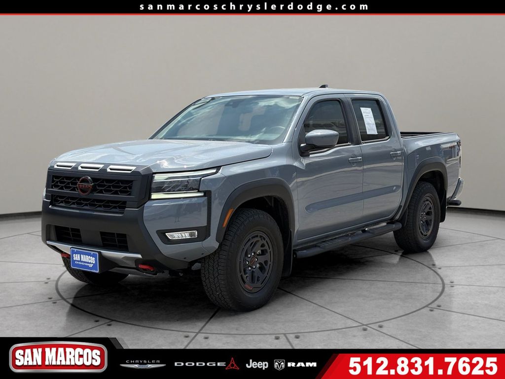 Boulder Gray Pearl 2025 Nissan Frontier Pickup Truck Four-Wheel Drive 9-Speed Automatic Overdrive
