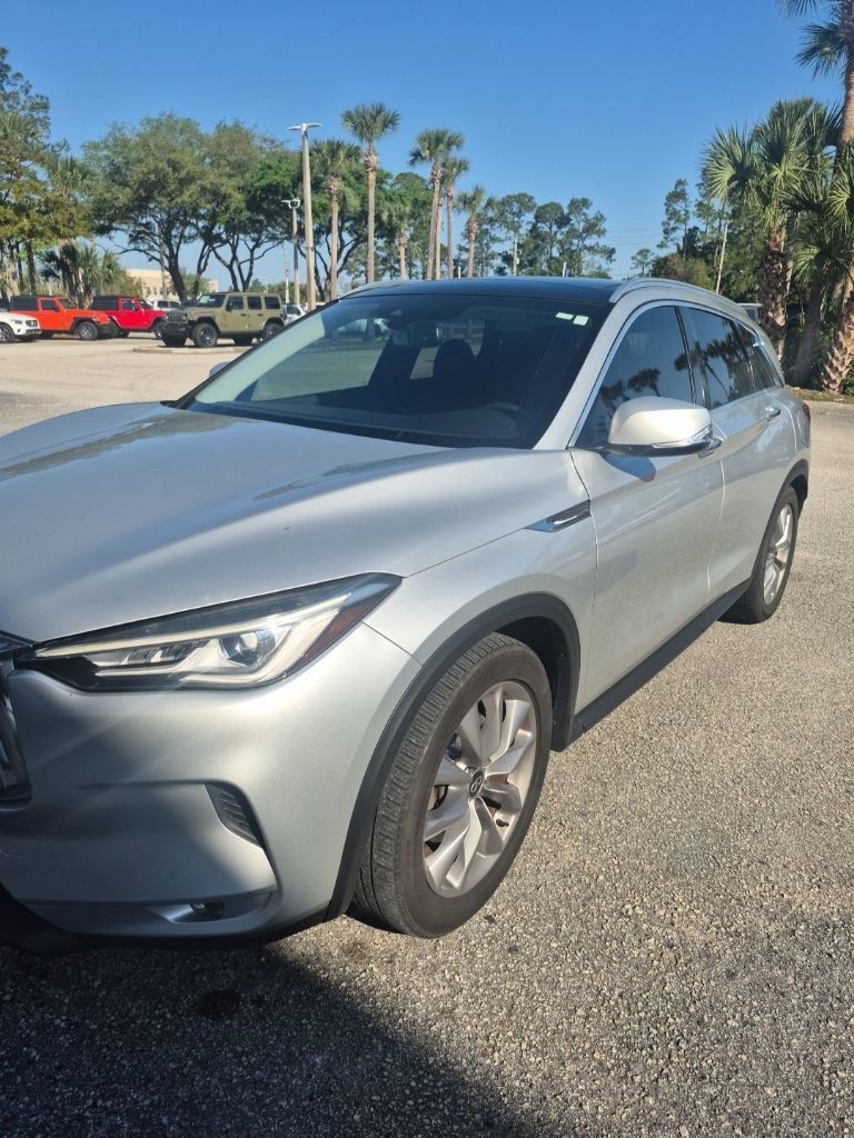 Gray (Liquid Platinum) 2020 INFINITI QX50 Luxe FWD SUV / Crossover Front-Wheel Drive Continuously Variable Transmission