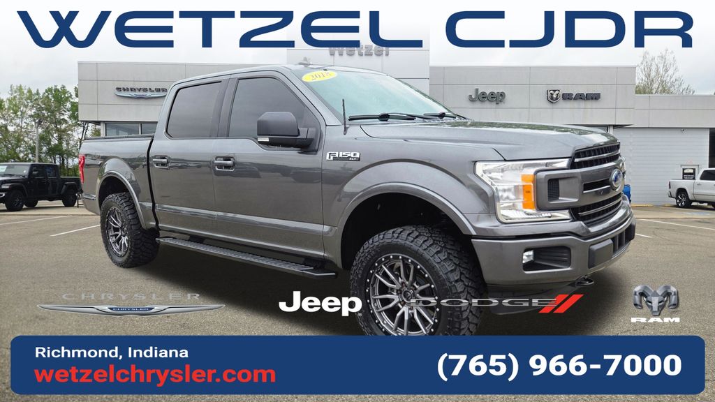 Stone Gray 2018 Ford F-150 XLT SuperCrew 4WD Pickup Truck Four-Wheel Drive Automatic
