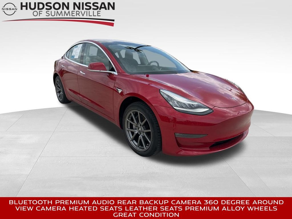 2018 Red Multi-Coat Tesla Model 3 Long Range Sedan