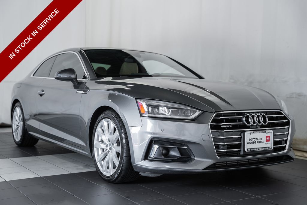 Monsoon Gray Metallic 2018 Audi A5 Coupe All-Wheel Drive 7-Speed Automatic