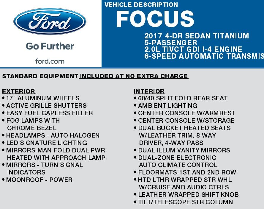 2017 Ford Focus Titanium 21