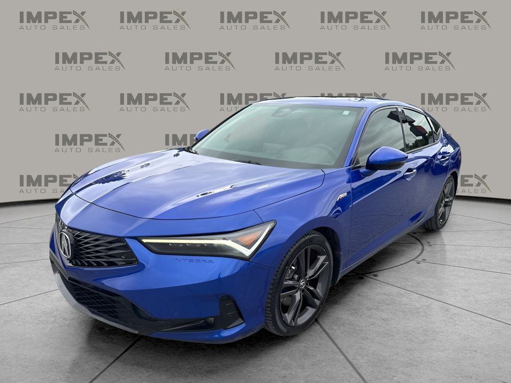 Apex Blue Pearl 2025 Acura Integra FWD with Technology and A-SPEC Package Sedan Front-Wheel Drive Continuously Variable Transmission