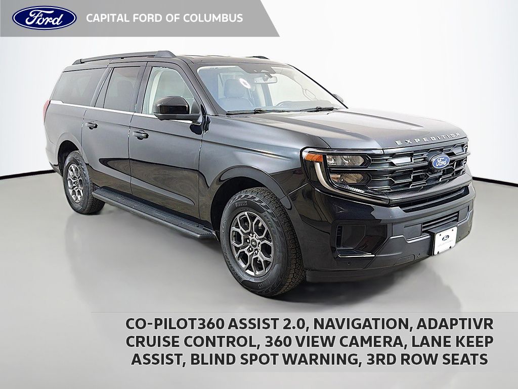 Agate Black Metallic 2025 Ford Expedition SUV / Crossover Four-Wheel Drive Automatic
