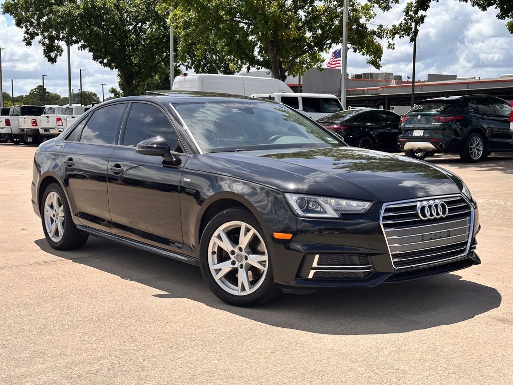 Brilliant Black 2018 Audi A4 2.0 TFSI ultra Premium FWD Sedan Front-Wheel Drive 7-Speed Automatic