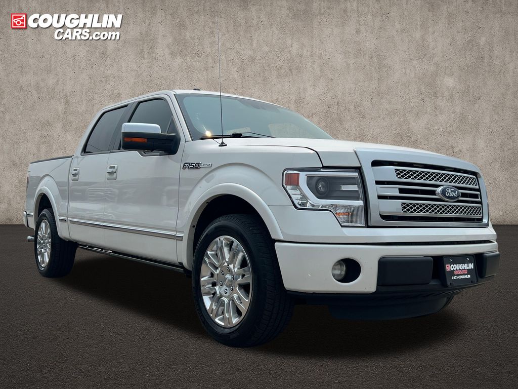 White Platinum Clearcoat Metallic 2013 Ford F-150 Pickup Truck 4X2 6-Speed Automatic