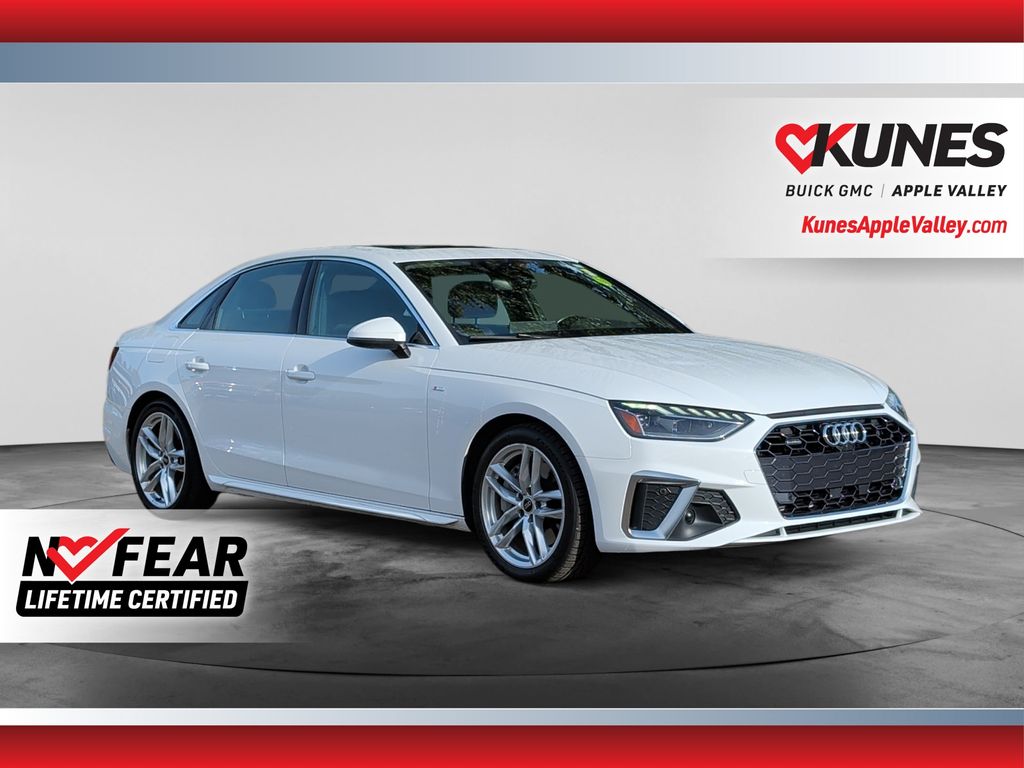 White 2024 Audi A4 Sedan All-Wheel Drive 7-Speed Automatic